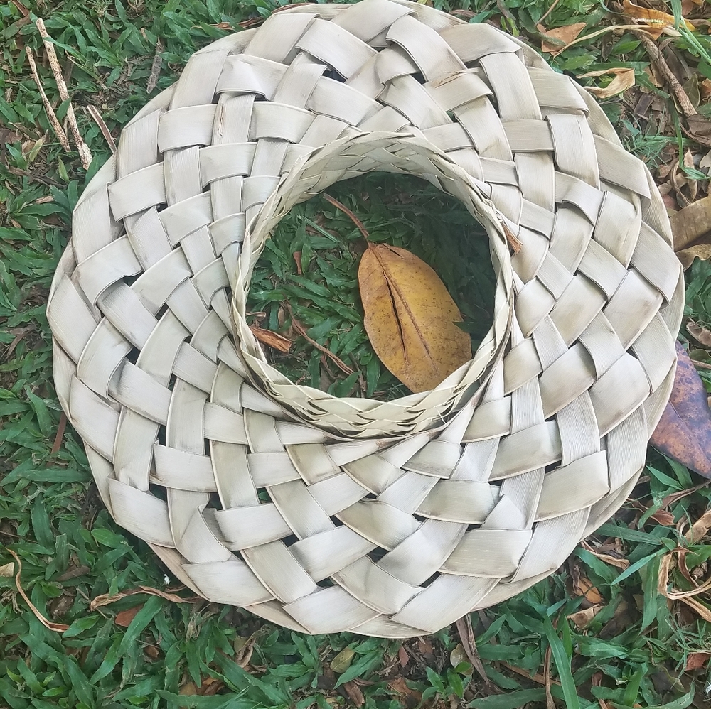 Coconut leaf hat
